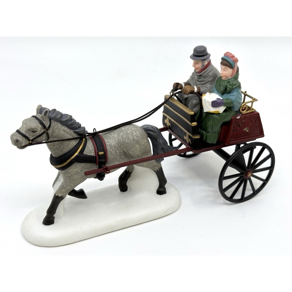 Department 56 Dickens Accessory Red Sulky Horse Carriage